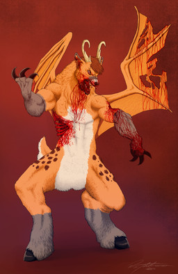 2014 abs anthro antlers blood canine claws feral front_view fur gore hair hooves horn male mammal open_mouth red_eyes ribs scapegoat solo teeth tongue undead wings zombie
Rating: Questionable
Score: 0
User: scapegoat
Date: December 25, 2014 2014 abs anthro antlers blood canine claws feral front_view fur gore hair hooves horn male mammal open_mouth red_eyes ribs scapegoat solo teeth tongue undead wings zombie
Rating: Questionable
Score: 0
User: scapegoat
Date: December 25, 2014