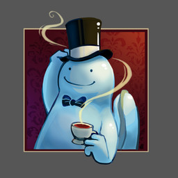 ambiguous_gender beady_eyes beverage black_bow_tie black_clothing black_hat black_headwear blue_body bow_tie clothing container cup feral glistening glistening_body hat headgear headwear holding_container holding_cup holding_object holding_tea_cup simple_background smile solo steam tail tea tea_cup top_hat bummerdude nintendo pokemon generation_2_pokemon pokemon_(species) quagsire 1:1 2012 2015 digital_media_(artwork) digital_painting_(artwork) half-length_portrait hi_res painting_(artwork) portrait shaded
