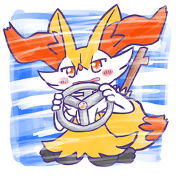 ambiguous_anthro ambiguous_gender anthro biped digitigrade dipstick_tail front_view looking_at_viewer markings object_in_tail open_mouth simple_background sitting solo steering_wheel stick stick_in_tail tail tail_markings wariza annyui0611 nintendo pokemon braixen canid generation_6_pokemon mammal pokemon_(species) 1:1 2024 digital_drawing_(artwork) digital_media_(artwork) full-length_portrait hi_res japanese_description portrait translated_description