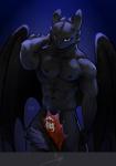 anthro areola back_spikes belly biceps big_biceps big_deltoids big_eyes big_muscles big_pecs big_pupils big_wings black_areola black_arms black_belly black_body black_chest black_face black_fin black_fingers black_flesh black_frill black_hands black_legs black_membrane black_neck black_nipples black_scales black_spots black_tail black_wings blue_background blue_light border closed_smile convenient_censorship cool_lighting countershading dark_areola dark_arms dark_belly dark_body dark_border dark_chest dark_face dark_fingers dark_flesh dark_hands dark_legs dark_membrane dark_neck dark_nipples dark_pupils dark_scales dark_spots dark_tail dark_wings darkened_nipples deltoids fin fin_injury fingers flexing flexing_triceps forearm_muscles frill_(anatomy) front_view green_eyes grey_border grin half-closed_eyes hand_behind_neck happy huge_deltoids huge_muscles huge_pecs humanoid_hands latissimus_dorsi legs_together light light_eyes looking_at_viewer looking_forward male manly markings mature_anthro mature_male membrane_(anatomy) monotone_arms monotone_belly monotone_body monotone_chest monotone_face monotone_fin monotone_flesh monotone_frill monotone_hands monotone_legs monotone_membrane monotone_neck monotone_scales monotone_wings mouth_closed muscular muscular_anthro muscular_arms muscular_legs muscular_male muscular_thighs narrowed_eyes navel neck_muscles nipples non-mammal_nipples nude nude_anthro nude_male obliques pecs pose prosthetic_fin pupils quads reverse_countershading scales serratus simple_background smile smiling_at_viewer smirk solo spiked_arms spiked_frill spikes spikes_(anatomy) spots spotted_arms spotted_belly spotted_body spotted_frill spotted_hands spotted_neck spotted_scales standing tail tail_covering_crotch tail_fin thick_neck toony top_heavy trapezius triceps wings yellow_eyes bgn dreamworks european_mythology how_to_train_your_dragon mythology toothless dragon fury_(httyd) mythological_creature mythological_scalie night_fury scalie western_dragon 2019 colored dark_theme dated digital_drawing_(artwork) digital_media_(artwork) hi_res portrait shaded signature three-quarter_portrait