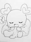 bodily_fluids chibi drooling eyes_closed female genitals open_mouth pussy saliva simple_background sleeping solo sound_effects speech_bubble text vowelless vowelless_sound_effect white_background zzz tatwuyan life_corp lalapi mammal mouse murid murine rodent 2017 3:4 black_and_white hi_res line_art monochrome