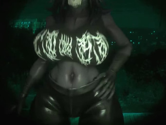 anthro areola big_breasts black_areola black_bottomwear black_clothing black_hair black_nipples black_sclera black_shorts bone bottomwear bouncing_breasts breasts clothed clothed_anthro clothed_female clothing clothing_lift collar female flashing flashing_breasts hair knocking looking_at_viewer navel nipples presenting presenting_breasts shorts skull skull_head solo thick_thighs topwear white_eyes wide_hips nnls da.nilkaz_(modeler) no_i'm_not_a_human scp_foundation scp-1471-a scp-1471-a_(da.nilkaz) canid canine malo mammal skulldog_(species) 2025 3d_(artwork) 3d_animation 4:3 animated digital_media_(artwork) no_sound short_playtime webm