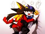 anal bed_sheet bedding blush bodily_fluids clothing crying cum duo faceless_character faceless_male fangs footwear fur genital_fluids gloves hair handwear hat headgear headwear long_ears male male/male ponytail shoes tears teeth text yamatoooooo bandai_namco klonoa_(series) guntz klonoa canid canine canis domestic_cat felid feline felis mammal wolf japanese_text