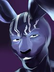 anthro black_eyes glowing glowing_eyes open_mouth solo teeth unknown_artist five_nights_at_freddy's five_nights_at_freddy's:_security_breach five_nights_at_freddy's:_security_breach_ruin lightskin_stare scottgames steel_wool_studios mxes_(fnaf) lagomorph leporid mammal rabbit 2023 3:4 bust_portrait digital_media_(artwork) meme portrait source_request