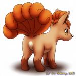 ambiguous_gender butt featureless_crotch feral multi_tail rear_view simple_background solo standing tail flamewolf22 nintendo pokemon canid canine generation_1_pokemon mammal pokemon_(species) vulpix 1:1 2015