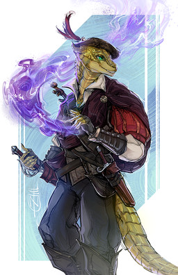 anthro bard bottomwear clothing dagger fingerless_gloves gloves green_body green_eyes green_scales handwear hat headgear headwear loose_feather magic magic_user male melee_weapon pants rapier red_clothing scales smile solo sword tail weapon thatzombiecat dungeons_and_dragons hasbro wizards_of_the_coast dragonborn_(dnd) scalie 2023 digital_media_(artwork) hi_res