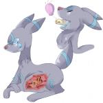 abdominal_bulge ambiguous_gender drooling duo eeveelution feral internal macro micro neck_bulge nintendo plain_background pokémon saliva shiny_pokemon size_difference skitty swallowing umbreon video_games vorarephilia vore vorishthings
Rating: Questionable
Score: 2
User: ragswift
Date: November 18, 2013