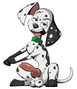 animal_genitalia animal_penis balls canine_genitalia canine_penis collar feral genitals male markings penis scar solo spots spotted_markings tongue young young_feral conditional_dnp psy101 davis_(darkelement) canid canine canis dalmatian domestic_dog mammal hi_res