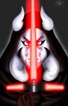 anthro crossguard_lightsaber holding_object holding_weapon lightsaber male melee_weapon red_lightsaber sith solo weapon nahura star_wars undertale undertale_(series) asriel_dreemurr kylo_ren boss_monster_(undertale) bovid caprine goat mammal bust_portrait portrait