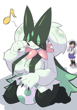 age_difference anthro areola backpack big_breasts blush blush_lines bodily_fluids bottomwear breasts brown_hair cargo_shorts clothed clothed_human clothed_male clothing collared_shirt dress_shirt duo egg embarrassed eyes_closed female female_anthro female_on_human footwear fur green_areola green_body green_fur hair happy hat headgear headwear holding_egg holding_object human_on_anthro interspecies male male/female male_on_anthro musical_note musical_symbol necktie nude nude_anthro nude_female older_anthro older_female pokemon_egg pokephilia purple_bottomwear purple_clothing purple_necktie purple_shorts shirt shoes shorts simple_background sitting_on_knees smile socks standing sweat sweatdrop symbol thick_thighs topwear uva_academy younger_human younger_male zokucyoo nintendo pokemon florian_(pokemon) felid feline generation_9_pokemon human mammal meowscarada pokemon_(species) comic hi_res father_(lore) mother_(lore) mother_and_father_(lore) parent_(lore)
