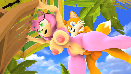 anthro anthro_on_anthro anthro_penetrated anthro_penetrating anthro_penetrating_anthro balls bent_over big_balls big_breasts big_nipples big_penis black_nose blue_eyes bouncing_balls bouncing_breasts breasts cheek_tuft curvy_figure dipstick_tail doggystyle duo erection facial_tuft female female_penetrated from_behind_position fur genitals green_eyes hair hip_grab interspecies looking_down looking_up male male/female male_penetrating male_penetrating_female markings nipples nude orange_balls orange_body orange_fur orange_penis outside palm_tree penetration penis pink_body pink_fur pink_hair pink_nipples plant pupils red_vulva sex smile tail tail_markings tan_body tan_fur tan_inner_ear thick_thighs thrusting tree tuft vaginal vaginal_penetration voluptuous vulva white_body white_fur wide_hips wector kabalmystic_(modeler) sega sonic_the_hedgehog_(series) amy_rose miles_prower canid canine eulipotyphlan fox hedgehog mammal 16:9 2022 3d_(artwork) 3d_animation animated animated_gif digital_media_(artwork) high_framerate loop short_playtime widescreen