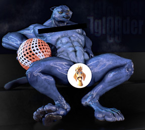 abs ambiguous_gender anthro bodily_fluids feet muscular paws sitting solo spread_legs spreading steam sweat iglooder goat_(movie) sony_corporation sony_pictures jett_fillmore felid mammal pantherine 3d_(artwork) absurd_res censored digital_media_(artwork) hi_res