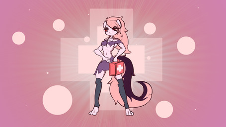 anthro biped bored bottomwear breasts clothed clothed_anthro clothed_female clothing crop_top digitigrade feet female fingers fluffy fluffy_tail front_view fur grey_body grey_clothing grey_eyes grey_fur grey_legwear hair half-closed_eyes holding_object humanoid_hands leg_warmers legwear long_hair long_tail looking_at_viewer medium_breasts midriff narrowed_eyes neutral_expression nipple_outline pink_body pink_fur pink_hair purple_bottomwear purple_clothing purple_crop_top purple_shirt purple_skirt purple_topwear red_sclera shirt skimpy skirt solo standing tail toes topwear translucent translucent_hair white_body white_fur alexsavenije hellaverse helluva_boss mythology loona_(helluva_boss) canid canid_demon canine demon hellhound mammal mythological_canine mythological_creature 16:9 4k absurd_res full-length_portrait hi_res portrait widescreen