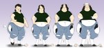 2015 base_one_layout basic_sequence blush bovid bovine breasts brown_hair cattle clothed clothing comic curvy_figure facial_hair female flat_chested four_frame_image four_frame_sequence fur gender_transformation gillpanda gradient_background hair hi_res huge_thighs human human_to_anthro hybrid linear_sequence mammal mtf_transformation obese obese_female one_eye_closed one_row_layout open_mouth overweight overweight_female sequence simple_background small_breasts solo species_transformation standing thenomeking thick_thighs torn_clothing transformation transformation_sequence watermark white_body white_fur wide_hips