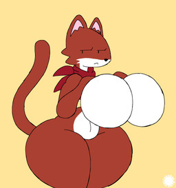 anthro belly big_breasts bottom_heavy breasts cheek_tuft countershade_belly countershade_breasts countershade_face countershading curvy_figure eyelashes facial_tuft female fur huge_breasts inner_ear_fluff kerchief logo navel red_body red_fur red_kerchief solo tail text thick_thighs tuft wide_hips thatdawgmurray natural_habitat_shorts jason_(natural_habitok) mammal mustelid musteline true_musteline weasel aliasing artist_logo artist_name digital_media_(artwork) hi_res signature busty_boy_(lore) male_(lore)