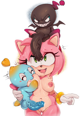 female group male male/female seminal_fluids trio calabreso archie_comics idw_publishing sega sonic_the_hedgehog_(archie) sonic_the_hedgehog_(comics) sonic_the_hedgehog_(idw) sonic_the_hedgehog_(series) amy_rose chao_(sonic) hi_res