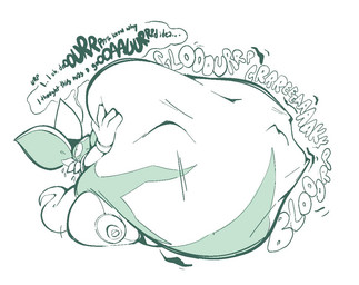 ambiguous_gender anthro belly big_belly big_ears bloated boots clothing dialogue digestion_noises footwear gloves group handwear holding_belly huge_belly hyper hyper_belly imprint male onomatopoeia plant rumbling_stomach shoes simple_background sound_effects speech_bubble struggling tail text thick_tail vore white_background wide_hips boot_(artist) dyson_(boot) alien elemental_creature flora_fauna mammal mouse murid murine rodent 2021 english_text sketch