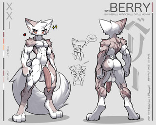 abs anthro balls big_balls big_penis blush butt feet femboy flexing fur genitals huge_penis looking_at_viewer male muscular muscular_femboy muscular_male nude pecs penis pink_body pink_fur red_eyes smile solo standing tail twunk towaispirit zerodarktech boy_kisser_(meme) berry_(artdeitech) domestic_cat felid feline felis mammal 5:4 hi_res meme model_sheet