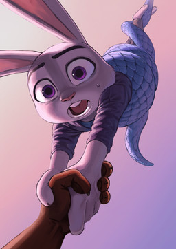 anthro bound buckteeth clothed clothing feet female feral fingers fur grey_body grey_fur group hand_holding male open_mouth simple_background teeth toes trio nyeong disney zootopia gary_de'snake judy_hopps nick_wilde canid canine european_rabbit fox lagomorph leporid mammal oryctolagus pit_viper rabbit red_fox reptile scalie snake true_fox viper digital_media_(artwork) hi_res