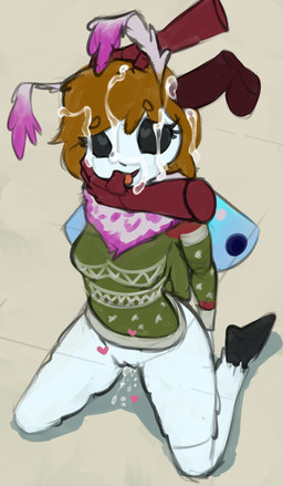 5_fingers anthro balls black_eyes black_sclera blue_body blue_skin blue_wings bodily_fluids bottomless breasts brown_eyebrows brown_hair clothed clothing cum cum_in_ear cum_in_hair cum_inside cum_on_eyes cum_on_face disembodied_hand disembodied_penis duo ear_penetration eyebrows female fingers fur genital_fluids genitals grabbing green_clothing grey_background hair heart_eyes heart_symbol humanoid_genitalia humanoid_penis kneeling male on_ground orgasm penetration penis pink_tongue pulling_hair red_body red_penis red_skin simple_background smile sweater tongue topwear touching_hair vulva wings marsminer anonymous arthropod insect lepidopteran moth hi_res