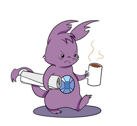 3_toes 4_fingers anthro beady_eyes belly_gem beverage black_eyes cheek_tuft closed_frown coffee facial_tuft featureless_crotch feet fingers frown fur furrowed_eyebrows gem grumpy hair holding_coffee_mug holding_object holding_paper light long_ears long_tail male male_anthro markings mouth_closed noseless nude_anthro nude_male paper purple_body purple_fur purple_hair purple_tail purple_tail_tuft sapphire_(gem) semi-anthro short_hair short_legs simple_background solo steam tail tail_tuft thin_eyebrows toes tuft walking whisker_markings white_background db-palette kappa_mikey guano_(kappa_mikey) mammal unknown_species 2016 colored digital_drawing_(artwork) digital_media_(artwork) english_description full-length_portrait hi_res lighting portrait shaded