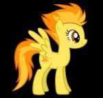 alpha_channel amber_eyes cutie_mark durpy equid equine feathered_wings feathers female feral friendship_is_magic fur hair hasbro hi_res mammal multicolored_hair my_little_pony mythological_creature mythological_equine mythology orange_hair pegasus solo spitfire_(mlp) two_tone_hair wings wonderbolts_(mlp) yellow_body yellow_feathers yellow_fur