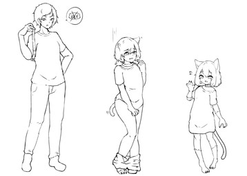 age_regression annoyed barefoot bottomwear claws clothing collar cursed_object feet female forced forced_transformation gender_transformation growth hair human_to_humanoid looking_at_viewer male mid_transformation mtf_transformation pants shirt short_hair shrinking simple_background size_transformation solo species_transformation standing surprised tail tail_growth topwear transformation transformative_collar white_background young vuaisu animal_humanoid cat_humanoid felid felid_humanoid feline feline_humanoid human humanoid mammal mammal_humanoid 2022 digital_media_(artwork) hi_res monochrome sequence