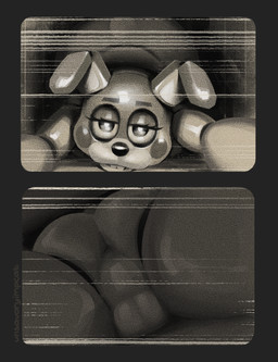 anthro anus backsack balls butt camera_view crawling genitals looking_at_viewer machine male perineum rear_view solo text unsavoryimpcat five_nights_at_freddy's five_nights_at_freddy's_2 scottgames toy_bonnie_(fnaf) animatronic lagomorph leporid mammal rabbit robot 2025 digital_media_(artwork) english_text hi_res