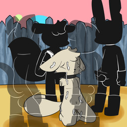 amputee andromorph anthro bodily_fluids boots bukkake clothing collar cum disability erection footwear fur genital_fluids genitals gloves group handwear intersex leash male masturbation nude penis shoes vulva piebunny bear canid canine domestic_cat felid feline felis fennec_fox fox lagomorph leporid mammal rabbit true_fox 1:1