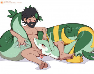 animal_genitalia ball_lick balls ballsurfing beard bestiality biped black_hair blush bodily_fluids cloaca cloacal cloacal_fingering deep_throat drooling duo facial_hair fellatio female female_feral female_on_human female_penetrated feral feral_penetrated fingering fingering_partner genitals green_body hair human_on_feral human_penetrating human_penetrating_feral humanoid_genitalia humanoid_penis interspecies larger_female larger_feral larger_penetrated licking looking_at_another looking_down looking_up male male/female male_humanoid male_on_feral male_penetrating male_penetrating_female oral oral_penetration oversized_fellatio oversized_oral penetration penile penis penis_in_mouth pokephilia red_eyes saliva saliva_on_penis saliva_on_tongue serpentine sex simple_background size_difference smaller_human smaller_male tongue tongue_out tongue_out_fellatio white_background etheross nintendo pokemon generation_5_pokemon human humanoid mammal pokemon_(species) reptile scalie serperior snake 2020 shaded