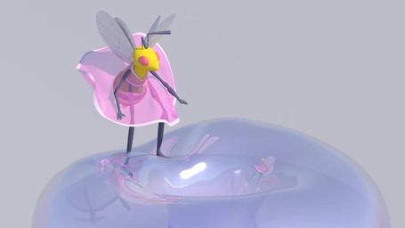 anthro bouncing bubble clothing dress female flopping jumping solo squish skeletorskeletonized c4d arthropod bee hymenopteran insect 16:9 3d_(artwork) 3d_animation animated cinema_4d_(artwork) digital_media_(artwork) no_sound short_playtime video widescreen