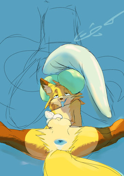 animal_genitalia animal_penis anthro anus ball_size_difference balls balls_on_face bedroom_eyes big_balls big_dom_small_sub big_penis blue_genitals blue_tongue butt canine_genitalia canine_penis dominant duo erection fluffy fur genitals half-closed_eyes huge_balls huge_penis knot male male/male narrowed_eyes nude open_mouth penile penis presenting presenting_anus seductive sheath simple_background size_difference smile smooth_penis tail tongue tongue_out codlam canid canine fox mammal scalie digital_media_(artwork) hi_res