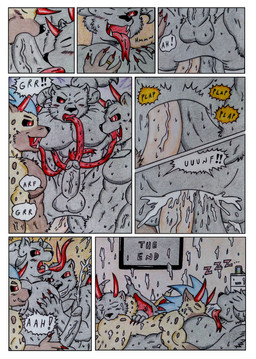 arf bed bedroom black_penis black_sclera blue_hair bodily_fluids breathing breathing_noises claws comic_panel cum cum_drip cum_in_ass cum_inside cum_on_face cum_on_wall cumshot demonic demonic_eyes digit_ring double_penetration dripping ejaculation fellatio furniture genital_fluids genitals glowing glowing_eyes group hair horn jewelry long_tongue male male/male membrane_(anatomy) membranous_wings onomatopoeia oral pec_grab pecs penetration penile penis pink_penis plap red_eyes red_horn ring sex sharp_teeth sleeping sleeping_nude sleeping_on_another sleeping_together sound_effects speech_bubble stinger stinger_tail sweat sweatdrop sweaty_genitalia tail teeth text thick_penis tongue trio vowelless vowelless_sound_effect wedding_ring wings zzz dashthefox sean_(vindico) yuri_(vindico) felid hyena mammal pantherine absurd_res comic english_text hi_res multiple_scenes