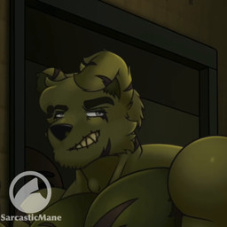 anal anal_penetration anthro armpit_hair balls big_penis bodily_fluids body_hair cum cum_in_ass cum_inside duo ejaculation erection fur genital_fluids genitals hair male male/male male_penetrated male_penetrating male_penetrating_male muscular muscular_anthro muscular_male nipples nude office open_mouth penetration penis sex smile teeth dg254 sarcasticmane five_nights_at_freddy's five_nights_at_freddy's_3 scottgames springdad_(dg254) springtrap_(fnaf) lagomorph leporid mammal rabbit animated digital_media_(artwork) hi_res huge_filesize long_playtime video