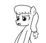 black_and_white earth_pony equid equine fan_character female feral ficficponyfic hasbro hope_blossoms_(colt_quest) horse mammal monochrome my_little_pony pony simple_background solo white_background