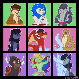 ambiguous_gender anthro beak black_body black_eyebrows black_feathers blue_mane clothed clothing clothing_pull countershade_torso countershading duo eyebrows feathers fellatio flag flag_(object) from_behind_position fur green_body green_scales grey_beak grey_body grey_ears grey_fur grey_tail hand_on_butt heart_reaction heart_symbol holding_flag holding_fork holding_knife holding_object horn knife lgbt_pride looking_up male male/ambiguous mane multicolored_beak oral oral_penetration penetration penile pink_clothing pink_tongue pride_color_flag pride_colors purple_tongue rainbow_flag rainbow_pride_colors rainbow_pride_flag rainbow_symbol red_beak red_body red_eyes red_feathers red_tail red_wings scales sex six-stripe_rainbow_pride_colors solo solo_focus sparkles tail tan_body tan_countershading tan_fur tan_tail tan_wings tongue topless two_tone_beak wings shiuk mythology avian bird dragon felid kangaroo lion macropod mammal marsupial mustelid mythological_creature mythological_scalie otter pantherine reptile scalie 2021 absurd_res hi_res multiple_images