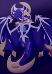 absorption_vore ambiguous_gender blindfold blonde_hair duo female feral hair merging purple_eyes simple_background vore winte nintendo pokemon lillie_(pokemon) pokemon_trainer bat generation_7_pokemon human legendary_pokemon lunala mammal pokemon_(species) 2017