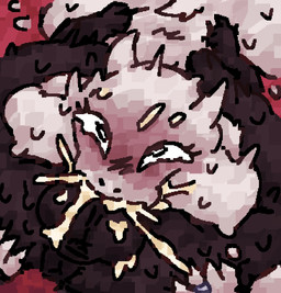 69_position anthro balls black_body black_fur blush blush_lines bodily_fluids butt butt_grab clenching_balls close-up cum cum_in_mouth cum_inside cum_on_balls cum_on_face deep_throat digit_ring duo female flying_sweatdrops fur genital_fluids genitals hand_on_butt jewelry leg_wrap male male/female motion_lines oral oral_penetration penetration pink_background red_tail ring rough_sex sex silver_ring simple_background slightly_chubby slightly_chubby_female sweat sweatdrop tail tears tears_of_pleasure wedding_ring white_body white_fur scaliescum undertale_(series) toriel bovid canid canine caprine mammal hi_res