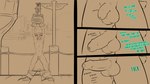 16:9 anthro arms_above_head becoming_erect blockage_(layout) blush bottomwear bottomwear_down bound clothed clothing comic content_repetition cougar dungeons_and_dragons embarrassed english_text erection feet_tied fek fekkri_talot felid feline forced forced_exposure foreskin four_frame_image genitals hands_tied hasbro hi_res humanoid_genitalia humanoid_penis in_comic_sequence male mammal monochrome pants pants_down partially_clothed penis profanity public public_exposure sepia solo tabaxi text unwanted_erection vertical_blockage widescreen wizards_of_the_coast