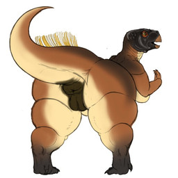 anthro anus big_anus big_breasts big_butt breasts butt female genitals non-mammal_breasts solo thick_thighs vulva wide_hips elangelote ceratopsian dinosaur marginocephalian ornithischian prehistoric_species psittacosaurus reptile scalie 1:1 flat_colors