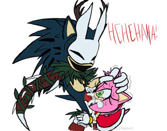 abdominal_bulge blowjob_face bodily_fluids clothing deep_throat dominant duo fellatio female gagging gloves hair hair_grab handwear larger_dom laugh male male/female oral oral_penetration orgasm penetration penile rough_oral saliva sex size_difference smile spilling_out sweat teardrop tears touching_hair stremuloushands sega sonic.exe_(creepypasta) sonic_the_hedgehog_(series) amy_rose kolossos sonic.exe sonic_the_hedgehog eulipotyphlan hedgehog mammal monster
