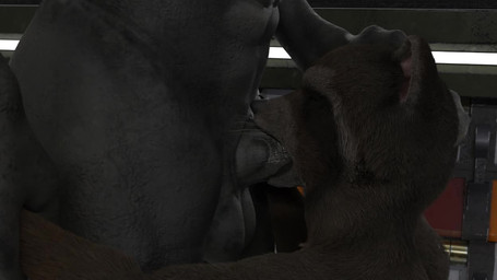 anthro anthro_penetrated arm_pull balls big_penis bouncing_balls brown_body brown_fur cybernetics deep_throat detailed_background duo erection face_fucking faceless_character faceless_male fellatio fur genitals hand_on_head humanoid_on_anthro humanoid_penetrating humanoid_penetrating_anthro irrumatio machine male male/male male_penetrated male_penetrating male_penetrating_male neck_bulge nude oral oral_penetration penetration penile penile_penetration penis penis_in_mouth rough_sex sex solo_focus thrusting no-name-no-problem guardians_of_the_galaxy halo_(series) marvel microsoft xbox_game_studios rocket_raccoon alien alien_humanoid cyborg humanoid mammal procyonid raccoon sangheili 16:9 3d_(artwork) 3d_animation animated blender_(artwork) digital_media_(artwork) no_sound short_playtime video widescreen