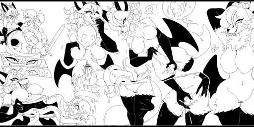 6_horns anthro assimilation ball_fondling balls biped black_ears black_nose bodily_fluids bound breasts bulge butt_wings censor_bar clothed clothing cum cum_drip detachable_legs detailed_bulge dripping duo ejaculation encasement erection face_imprint feathered_wings feathers featureless_breasts female fight fondling front_view fully_clothed gender_transformation genital_fluids genital_outline genitals gloves_(marking) hair hand_on_hip hand_on_own_hip hands_behind_head heart_symbol hollow_body horn human_on_anthro human_to_anthro humanoid_genitalia humanoid_penis imprint ineffective_censorship interspecies knight leg_markings licking licking_lips licking_own_lips looking_at_viewer male male/female markings melee_weapon mtf_transformation multi_horn navel nude object_in_mouth open_mouth open_smile oral oral_penetration penetration penile penis penis_milking penis_outline ponytail side_view simple_background smile socks_(marking) species_transformation standing suit_transformation sword takeover tentacle_handjob tentacle_in_mouth tentacle_penetration tentacle_suit tentacles tentacles_everywhere tongue tongue_out transformation transformation_sequence unusual_anatomy unusual_wing_placement vore warrior weapon white_background wings mxl animate_inanimate demon human living_clothing mammal 2024 absurd_res censored hi_res letterbox monochrome