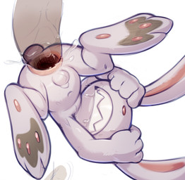 anal anal_penetration anthro anus balls bodily_fluids covering covering_eyes covering_face drooling duo feet foreskin fur gaping gaping_anus genitals long_ears male male/male micropenis offscreen_male pawpads penetration penile penile_penetration penis penis_in_ass saliva sex sharp_teeth size_difference small_balls small_penis sweat tail teeth translucent translucent_penis unretracted_foreskin white_body white_fur dandi sam_and_max max_(sam_and_max) lagomorph leporid mammal rabbit