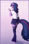 5_fingers anthro clothed clothing female fingers fur hair horn panties purple_body purple_fur purple_hair smile solo standing underwear upskirt blackfury friendship_is_magic hasbro my_little_pony mythology twilight_sparkle_(mlp) equid equine mammal mythological_creature mythological_equine unicorn 2019 digital_media_(artwork) hi_res