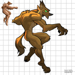 anthro biped black_nose brown_body brown_fur claws finger_claws fur geometric_background green_eyes grid_background logo male muscular muscular_anthro muscular_male nude nude_anthro nude_male pattern_background side_view simple_background solo tail toe_claws dadotronic altered_beast mythology sega roman_centurion_1 roman_centurion_1_(werewolf_form) canid canine mammal mythological_canine mythological_creature werecanid werecanine werecreature werewolf 1:1 2025 artist_logo colored digital_drawing_(artwork) digital_media_(artwork) redraw reference_image shaded