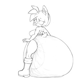 accessory anthro big_breasts big_diaper blush boots breasts clothing diaper eyelashes feces female footwear hair hair_accessory hairband huge_diaper hyper hyper_diaper pooping rear_view shoes soiled_diaper soiling soiling_diaper solo standing tongue tongue_out unclean_diaper used_diaper using_diaper sophiepoof sega sonic_the_hedgehog_(series) amy_rose eulipotyphlan hedgehog mammal hi_res monochrome