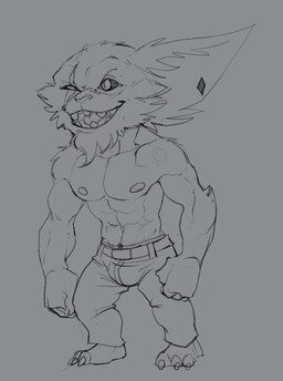 3_toes 4_fingers abs anthro arm_tuft barefoot biceps big_ears big_head big_muscles big_pecs blind_eye cheek_tuft chin_tuft clothed clothed_anthro clothed_male clothing deltoids ear_piercing ear_tuft elbow_tuft elderly elderly_anthro elderly_male eye_scar facial_scar facial_tuft feet fingers fist forearm_muscles grey_background happy head_tuft humanoid_hands looking_forward male male_anthro manly muscular muscular_anthro muscular_male navel neck_muscles nipples obliques open_mouth open_smile pecs piercing plantigrade scar short short_anthro short_male simple_background smile solo standing three-quarter_view toes topless topless_anthro topless_male tuft bristol league_of_legends riot_games tencent kled_(lol) mammal yordle 2018 digital_drawing_(artwork) digital_media_(artwork) full-length_portrait greyscale monochrome portrait sketch
