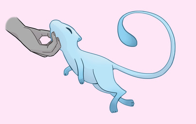 3_fingers 3_toes 4_fingers ambiguous_feral ambiguous_gender ambiguous_human biped bipedal_feral blue_body blue_fur blue_tail chin_scritches duo eyes_closed feet feral fingernails fingers fur grey_body grey_skin head_tilt light long_tail love mostly_offscreen_ambiguous mostly_offscreen_character mostly_offscreen_human mouthless nails nude_ambiguous pink_background simple_background solo_focus tail thick_thighs toes two_tone_tail lunareel nintendo pokemon generation_1_pokemon human legendary_pokemon mammal mew_(pokemon) pokemon_(species) shiny_pokemon 2019 colored digital_drawing_(artwork) digital_media_(artwork) english_description hi_res lighting shaded
