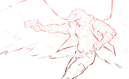 5_fingers action_pose anthro arm_wraps back_wings bad_trigger_discipline belt_buckle biped bottomwear buckle claws clothed clothing feathered_wings feathers finger_claws fingers front_view gun handgun holding_gun holding_handgun holding_object holding_pistol holding_ranged_weapon holding_weapon jacket looking_aside male mouth_closed muscular muscular_anthro muscular_male open_clothing open_jacket open_topwear pants pistol pockets pose ranged_weapon scales scales_and_feathers shirt simple_background sleeveless_jacket snout solo spread_wings topwear weapon white_background wings wraps kingarthur_i tyrak_(kingarthur_i) lizard reptile scalie 2023 digital_drawing_(artwork) digital_media_(artwork) hi_res line_art microsoft_paint_(artwork) monochrome portrait sketch three-quarter_portrait